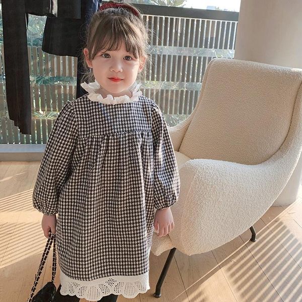 girl's dresses girls thickened princess dress autumn winter kids lace patchwork plaid casual 3-9 years children fashion korean clothes, Red;yellow
girl's dresses girls thickened princess dress autumn winter kids lace patchwork plaid casual 3-9 years children fashion korean clothes, Red;yellow