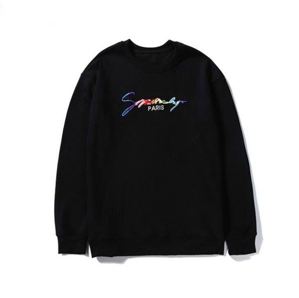 2022 fashion paris embroidery pullover simple solid sweatshirt high street men women crewneck long sleeve spring autumn sweater mens hoodie, Black
2022 fashion paris embroidery pullover simple solid sweatshirt high street men women crewneck long sleeve spring autumn sweater mens hoodie, Black