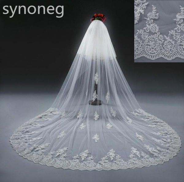 bridal veils wedding veil white ivory cathedral long lace edge with comb accessories bride veu, Black
bridal veils wedding veil white ivory cathedral long lace edge with comb accessories bride veu, Black