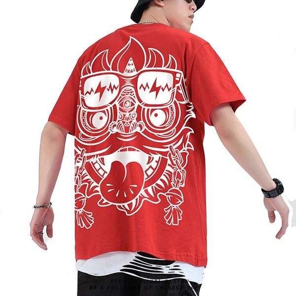 men's t-shirts chinese style men t shirt cartoon cool lion harajuku summer couples loose plus size short sleeve round neck white tees, White;black
men's t-shirts chinese style men t shirt cartoon cool lion harajuku summer couples loose plus size short sleeve round neck white tees, White;black