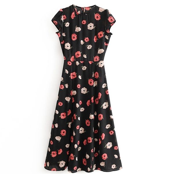 elegant fashion long dress floral print short sleeve o neck female casual summer side split clothes backless 210524, Black;gray
elegant fashion long dress floral print short sleeve o neck female casual summer side split clothes backless 210524, Black;gray