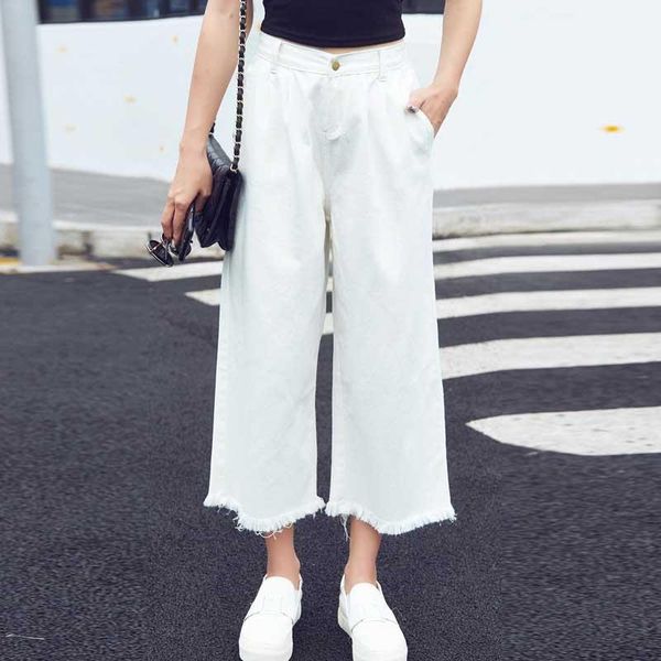 wide leg denim pants women casual jeans ankle length high waist-elastic tassel edge trousers streetwear fashion clothes women's, Blue
wide leg denim pants women casual jeans ankle length high waist-elastic tassel edge trousers streetwear fashion clothes women's, Blue