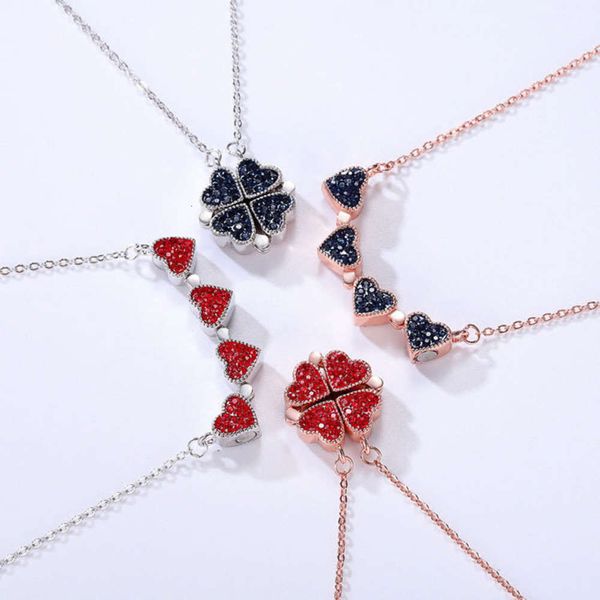 korean s925 silver clover necklace love combination folding pendant clavicle chain live broadcast
korean s925 silver clover necklace love combination folding pendant clavicle chain live broadcast