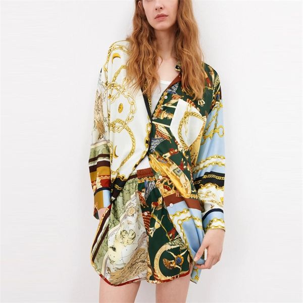 za oversized patchwork print summer shirt women long sleeve vintage loose blouse female fashion plus size long 210721, White
za oversized patchwork print summer shirt women long sleeve vintage loose blouse female fashion plus size long 210721, White