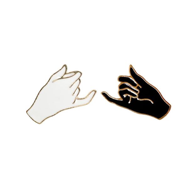 pins, brooches 2pcs/set fashion finger hook enamel pin white black brooch bag hat clothes lapel badge lives matter jewelry gift, Gray
pins, brooches 2pcs/set fashion finger hook enamel pin white black brooch bag hat clothes lapel badge lives matter jewelry gift, Gray