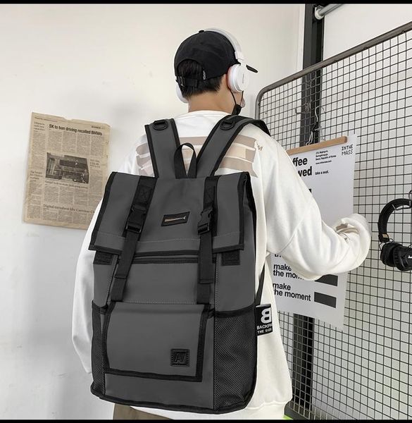 backpack 3092 tooling school bag college student class all-match travel 
backpack 3092 tooling school bag college student class all-match travel