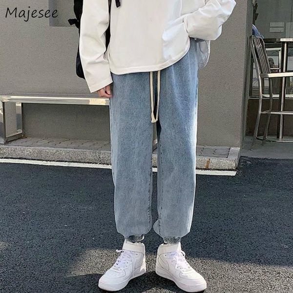 men jeans solid simple loose harem slim plus size 3xl elastic waist students streetwear all-match korean trendy daily casual men's, Blue
men jeans solid simple loose harem slim plus size 3xl elastic waist students streetwear all-match korean trendy daily casual men's, Blue