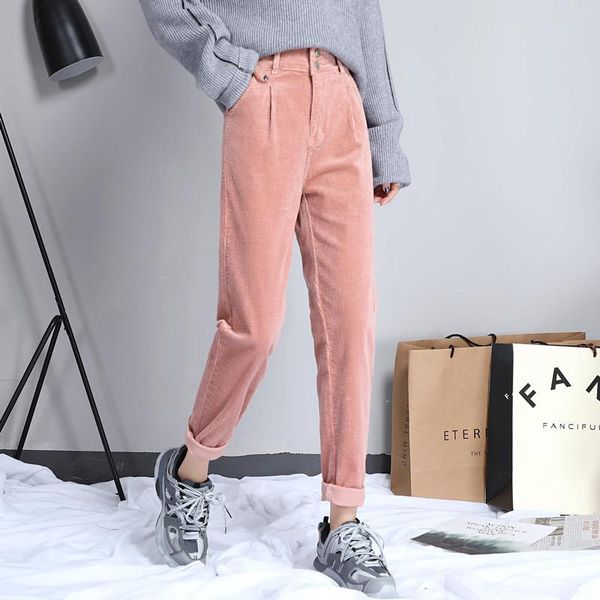 women's pants & capris high waist corduroy harem spring autumn casual female loose trousers, Black;white
women's pants & capris high waist corduroy harem spring autumn casual female loose trousers, Black;white