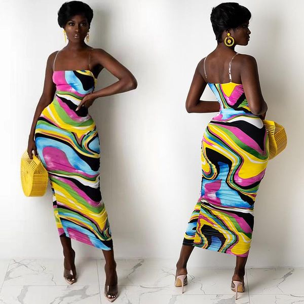 casual dresses summer female bodycon spaghetti strap dress women long party night club sleeveless printed backless african clothes, Black;gray
casual dresses summer female bodycon spaghetti strap dress women long party night club sleeveless printed backless african clothes, Black;gray
