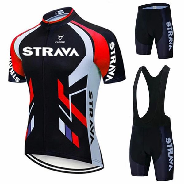 cycling jersey set 2021 black strava pro bicycle team short sleeve men's summer breathable racing sets, Black;blue
cycling jersey set 2021 black strava pro bicycle team short sleeve men's summer breathable racing sets, Black;blue