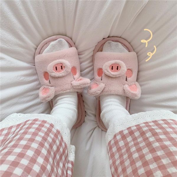 lovely piglet home indoor anti slip thermal cotton slippers winter cartoon with, Black
lovely piglet home indoor anti slip thermal cotton slippers winter cartoon with, Black