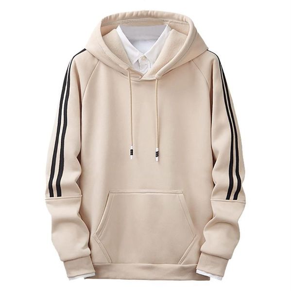 men's hoodies & sweatshirts cotton sports sweatshirt pure color stripe stitching comfortable guards blouse tee outwear streetwear#, Black
men's hoodies & sweatshirts cotton sports sweatshirt pure color stripe stitching comfortable guards blouse tee outwear streetwear#, Black
