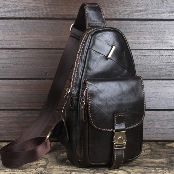 backpack 100% genuine leather men chest shoulder bag vintage real cowhide male cross body rucksack sling daypack
backpack 100% genuine leather men chest shoulder bag vintage real cowhide male cross body rucksack sling daypack