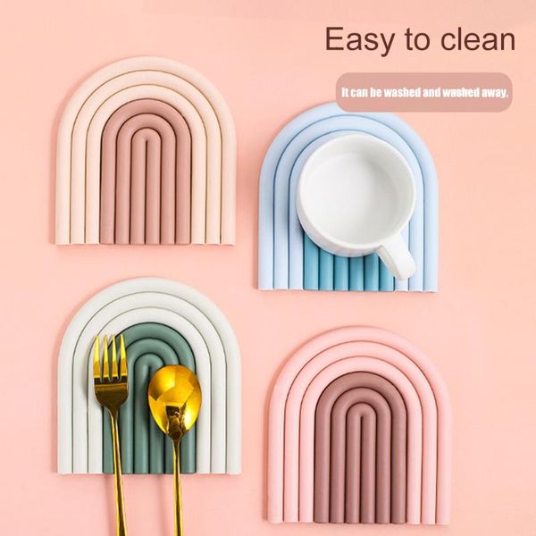 mats & pads nordic style home silicone removable rainbow coasters insulation cup mat plate non slip placemat decor kitchen accessories
mats & pads nordic style home silicone removable rainbow coasters insulation cup mat plate non slip placemat decor kitchen accessories