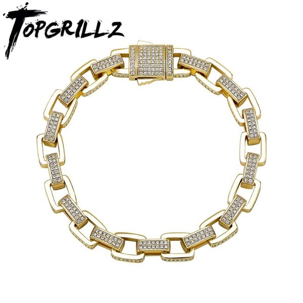 link, chain rillz 8mm box link bracelet full micro pave cubic zirconia for women/men hip hop punk jewelry party gift, Black
link, chain rillz 8mm box link bracelet full micro pave cubic zirconia for women/men hip hop punk jewelry party gift, Black