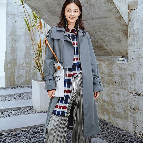 women's trench coats nanastyle 2021 fashion spring autumn long sleeve solid overlay gray blue elegant coat windbreaker for women cardig, Tan;black
women's trench coats nanastyle 2021 fashion spring autumn long sleeve solid overlay gray blue elegant coat windbreaker for women cardig, Tan;black
