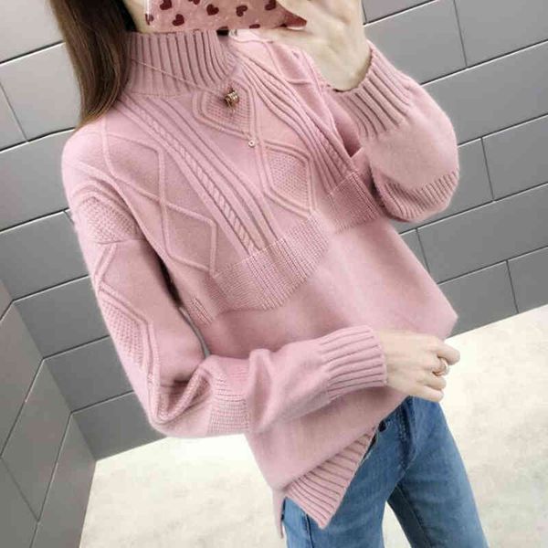 sweaters turtleneck pullover autumn winter arrival women pink knitted sweater casual solid thick warm jumper, White;black
sweaters turtleneck pullover autumn winter arrival women pink knitted sweater casual solid thick warm jumper, White;black