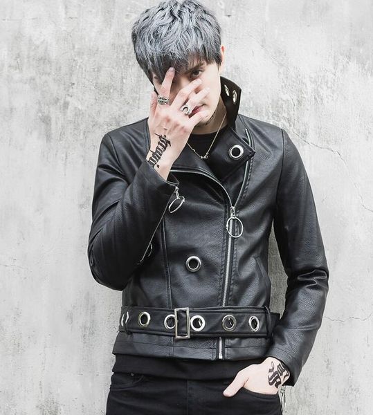 men's fur & faux spring mens leather jacket slim motorcycle coat men jackets clothes personalized jaqueta de couro stage street rock au, Black
men's fur & faux spring mens leather jacket slim motorcycle coat men jackets clothes personalized jaqueta de couro stage street rock au, Black