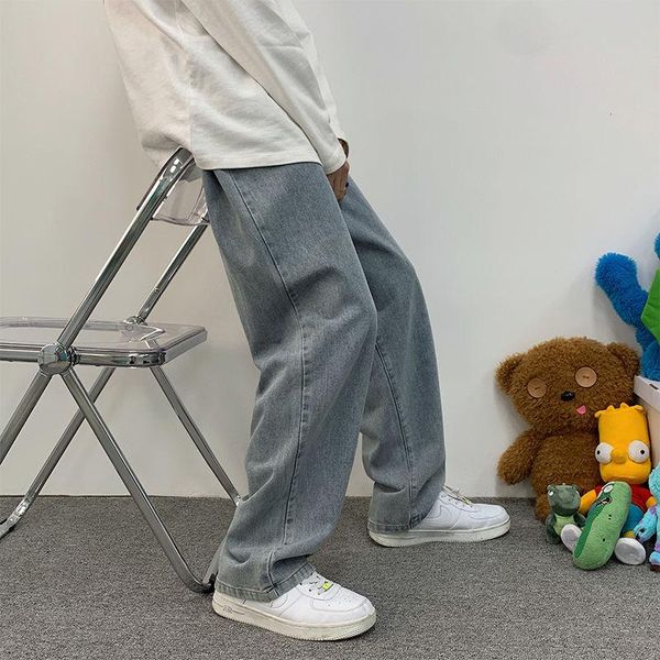 pure color jeans men korean fashion loose wide-leg straight-leg harajuku streetwear retro casual mopping pants men's, Blue
pure color jeans men korean fashion loose wide-leg straight-leg harajuku streetwear retro casual mopping pants men's, Blue