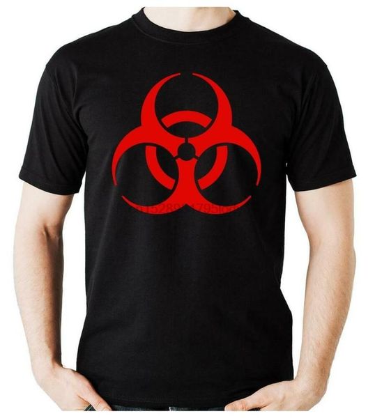 red bio hazard sign symbol t-shirt occult alternative clothing zombie horror men's t-shirts, White;black
red bio hazard sign symbol t-shirt occult alternative clothing zombie horror men's t-shirts, White;black