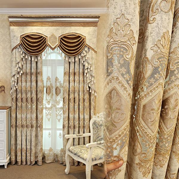 curtain & drapes european-style luxury curtains embroidered blackout for living dining room bedroom
curtain & drapes european-style luxury curtains embroidered blackout for living dining room bedroom