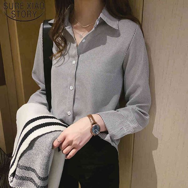 fashion long sleeve striped cardigan plus size women chiffon blouse casual womens and blouses 5574 50 210510, White
fashion long sleeve striped cardigan plus size women chiffon blouse casual womens and blouses 5574 50 210510, White