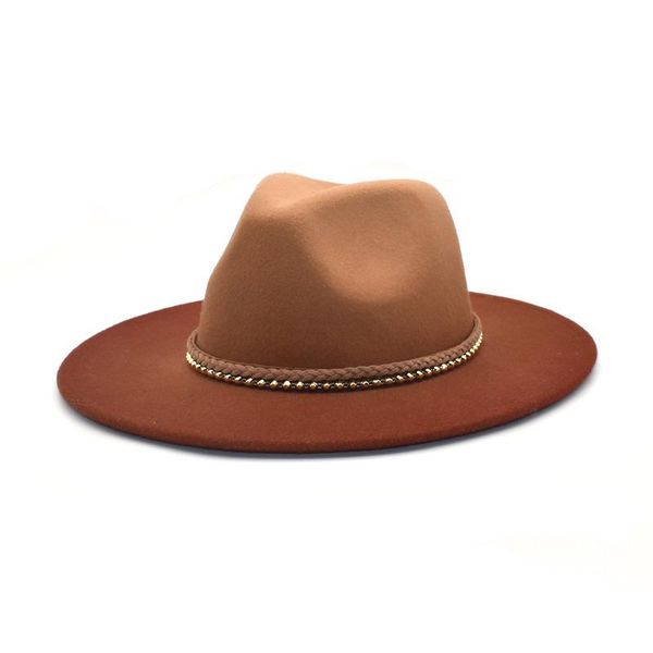 wide brim hats woolen fedoras hat lady autumn winter warm vintage jazz changing british flat brimmed felt fedora for women, Blue;gray
wide brim hats woolen fedoras hat lady autumn winter warm vintage jazz changing british flat brimmed felt fedora for women, Blue;gray