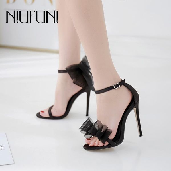 fashion mesh bow women's sandals stiletto high heels belt buckle round head shoes female slip on solid, Black
fashion mesh bow women's sandals stiletto high heels belt buckle round head shoes female slip on solid, Black