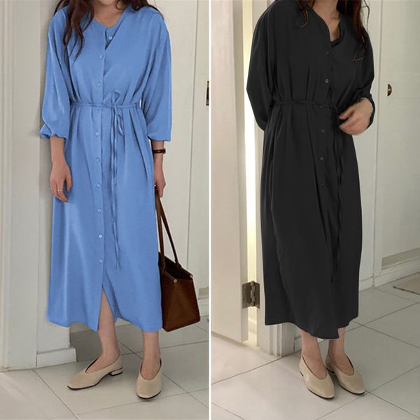 20212021 zanzea autumn long maxi dresses women button down shirt dress split vestido robe vintag long sleeve cotton dress oversized, Black;gray
20212021 zanzea autumn long maxi dresses women button down shirt dress split vestido robe vintag long sleeve cotton dress oversized, Black;gray