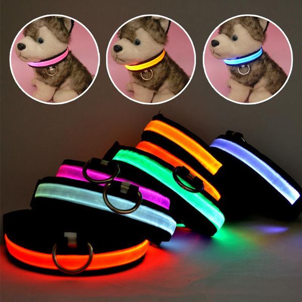 dog collars & leashes safety pet products led collar nylon light-up flashing glow s m l xl neck strap for small
dog collars & leashes safety pet products led collar nylon light-up flashing glow s m l xl neck strap for small
