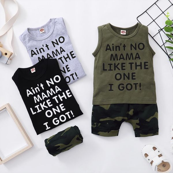 0 3y summer baby boys clothes sets 2pcs letter printed sleeveless vest camouflage shorts, White
0 3y summer baby boys clothes sets 2pcs letter printed sleeveless vest camouflage shorts, White