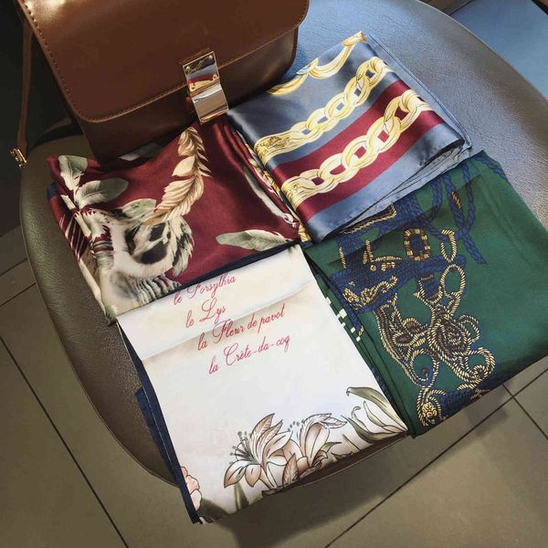 scarve autumn imitation silk small square women's scarf hair band lovers gift, Blue;gray
scarve autumn imitation silk small square women's scarf hair band lovers gift, Blue;gray