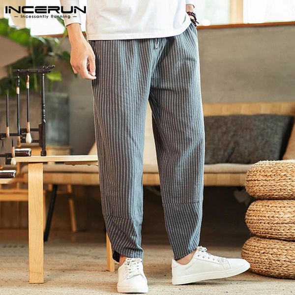 men pants striped joggers streetwear drawstring 2021 loose casual trousers pockets vintage mens harem plus size men's, Black
men pants striped joggers streetwear drawstring 2021 loose casual trousers pockets vintage mens harem plus size men's, Black