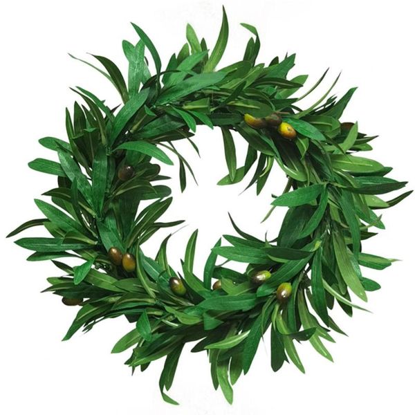 decorative flowers & wreaths wreath greenery olive leaf ring home decor door trim wall hanging small artifical flower garden decoration
decorative flowers & wreaths wreath greenery olive leaf ring home decor door trim wall hanging small artifical flower garden decoration
