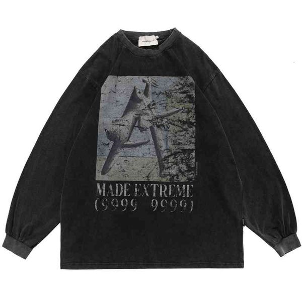 men's hoodies & sweatshirts hip hop streetwear gothic t shirt letter print washed cotton harajuku oversized long sleeve tees fashion v, Black
men's hoodies & sweatshirts hip hop streetwear gothic t shirt letter print washed cotton harajuku oversized long sleeve tees fashion v, Black