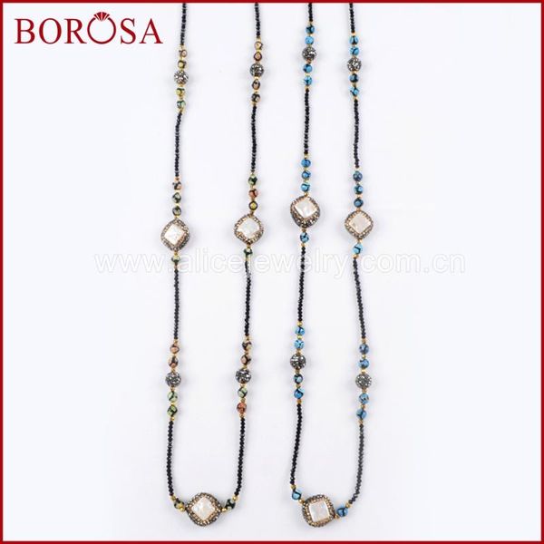trendy 36inch long black beads necklace crystal pave natural freshwater pearl women fashion jewelry jab925 chains, Silver
trendy 36inch long black beads necklace crystal pave natural freshwater pearl women fashion jewelry jab925 chains, Silver