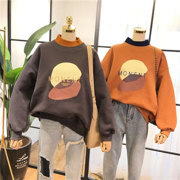 women's hoodies & sweatshirts hoodie semi high sweater autumn winter korean style ins hong kong patchwork collar plush thickened coat 4, Black
women's hoodies & sweatshirts hoodie semi high sweater autumn winter korean style ins hong kong patchwork collar plush thickened coat 4, Black