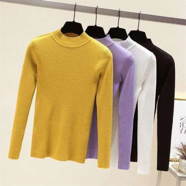 women slim long sleeved sweater spring autumn solid pullover pull knitted ladies casual baisc underwear sweaters 210525, White;black
women slim long sleeved sweater spring autumn solid pullover pull knitted ladies casual baisc underwear sweaters 210525, White;black
