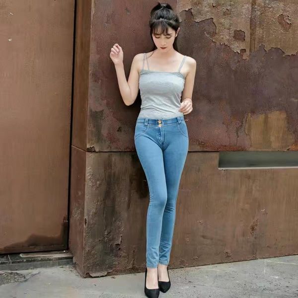 women's jeans mujer pantalones mid waist button tight women straight oversized denim for streetwear female pants, Blue
women's jeans mujer pantalones mid waist button tight women straight oversized denim for streetwear female pants, Blue