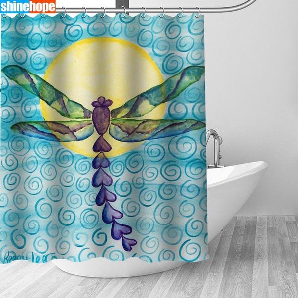 shower curtains dragonfly paint polyester bathroom waterproof curtain with plastic hooks 180x200cm
shower curtains dragonfly paint polyester bathroom waterproof curtain with plastic hooks 180x200cm