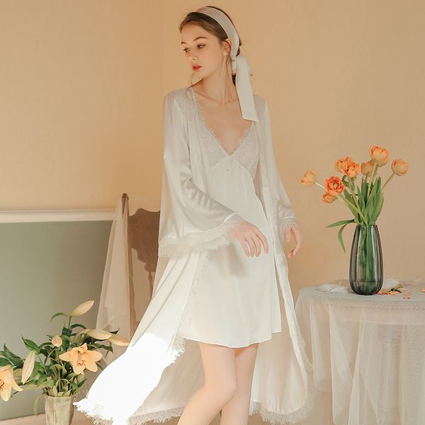 pyjamas white robe women pajamas set silk rayon bridal ing gown nightgown sleepwear s qwy0, Black;white
pyjamas white robe women pajamas set silk rayon bridal ing gown nightgown sleepwear s qwy0, Black;white