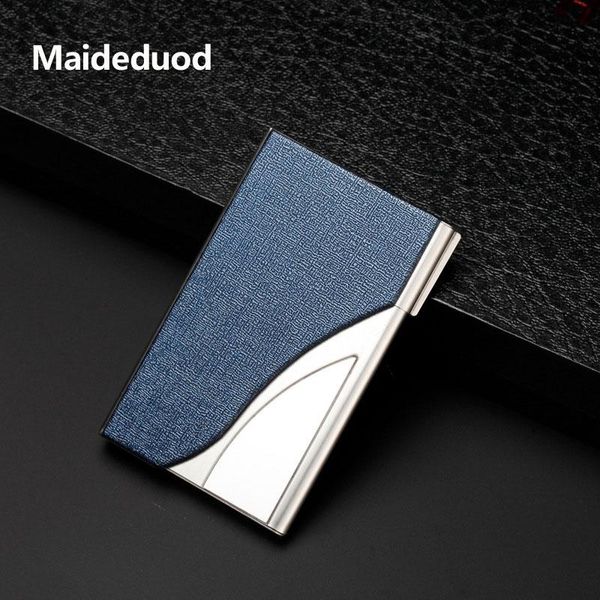 card holders maideduod women and men business id holder fashion brand metal aluminum pu leather porte carte, Brown;gray
card holders maideduod women and men business id holder fashion brand metal aluminum pu leather porte carte, Brown;gray