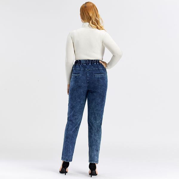 women's plus size casual jeans high flexibility, Blue 
women's plus size casual jeans high flexibility, Blue
