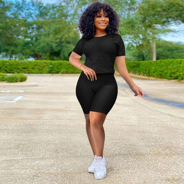 women's clothing set short sleeve round neck t-shirt and shorts two-piece suit for yoga sports fitness outfit
women's clothing set short sleeve round neck t-shirt and shorts two-piece suit for yoga sports fitness outfit