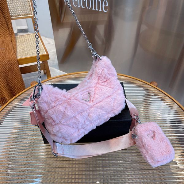 2021 designer fashion bag hobo big brand three-in-one shoulder chain high-quality pink plush handbag selling wallet messenger bags
2021 designer fashion bag hobo big brand three-in-one shoulder chain high-quality pink plush handbag selling wallet messenger bags