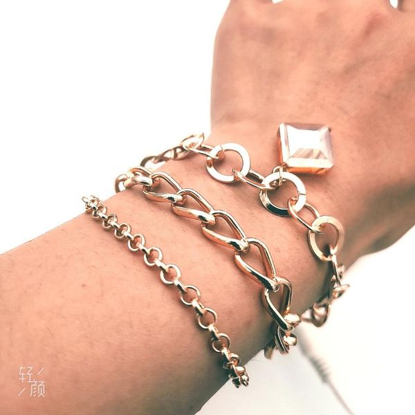 european and american style jewelry temperament glass gem bracelet cross border fashion creative three layer bracel link, chain, Black
european and american style jewelry temperament glass gem bracelet cross border fashion creative three layer bracel link, chain, Black