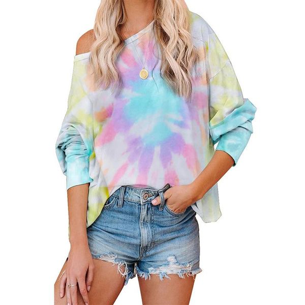 women's blouses & shirts women casual tie-dye o neck loose sweatshirts long sleeve plus size sportshirt 2021 autumn fashion, White
women's blouses & shirts women casual tie-dye o neck loose sweatshirts long sleeve plus size sportshirt 2021 autumn fashion, White