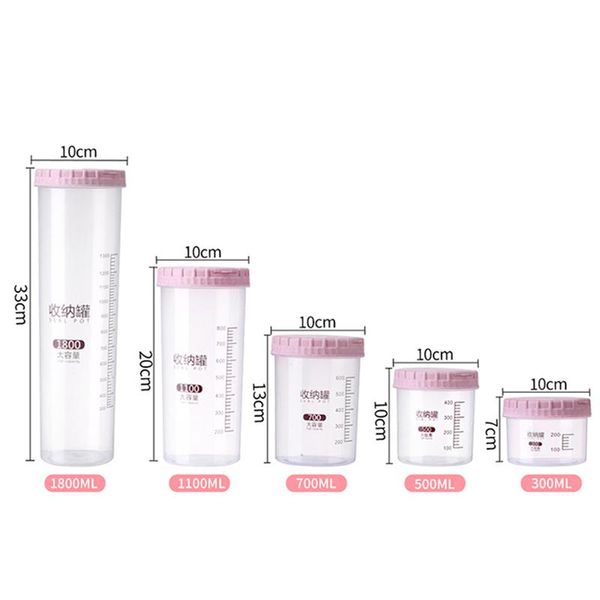 300/500/700/1100/1800ml platstic transparent storage jar round sealed tank cereal containers caddy ej bottles & jars
300/500/700/1100/1800ml platstic transparent storage jar round sealed tank cereal containers caddy ej bottles & jars