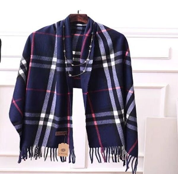 cashmere scarf for women winter versatile plaid wool multi-purpose long thick warm bib shawl, Blue;gray
cashmere scarf for women winter versatile plaid wool multi-purpose long thick warm bib shawl, Blue;gray