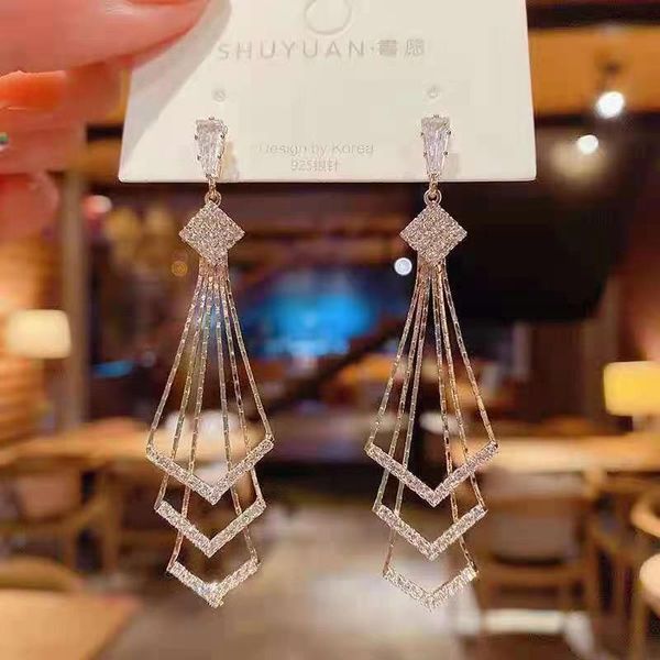 dangle & chandelier golden geometric earrings fashion ladies tassels 2021 trend personality pendant elegant jewelry, Silver
dangle & chandelier golden geometric earrings fashion ladies tassels 2021 trend personality pendant elegant jewelry, Silver
